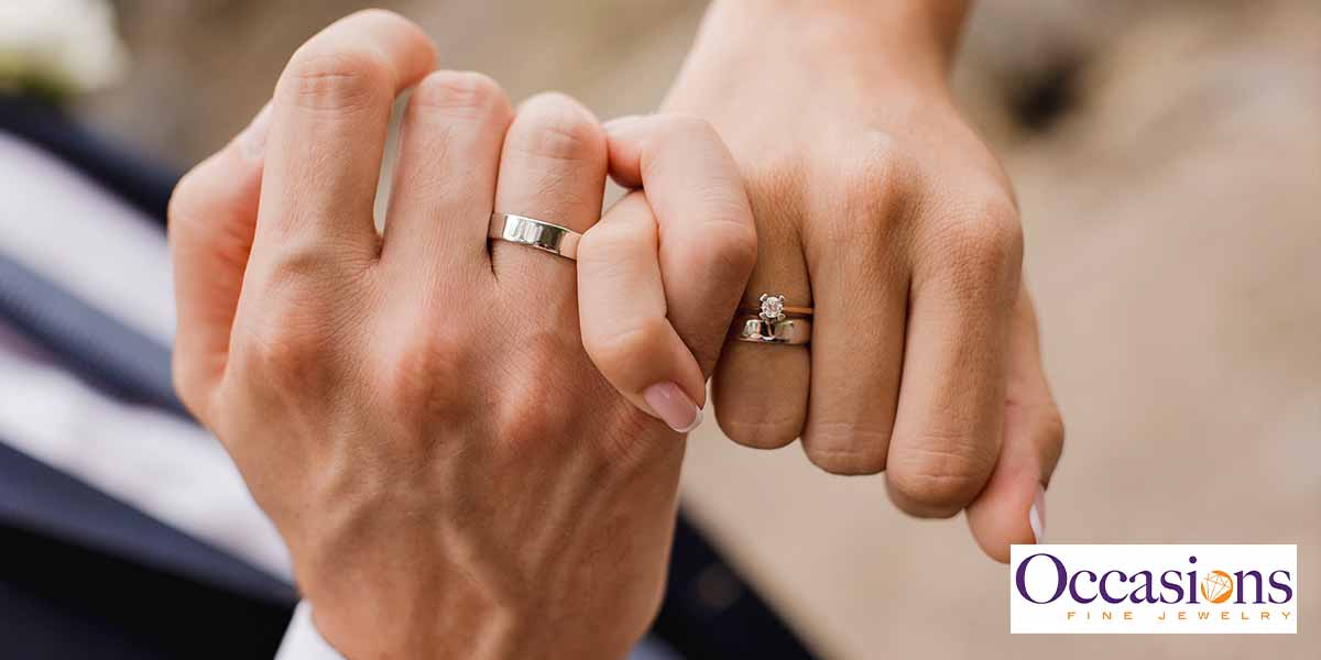 Here's How To Wear Your Engagement Ring And Wedding Band