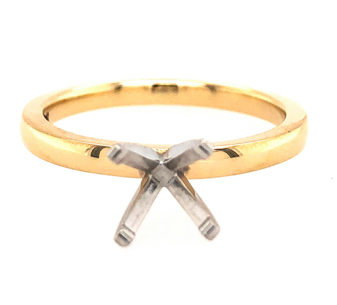 Classic Solitaire Gold Mounting - Gold Mountings