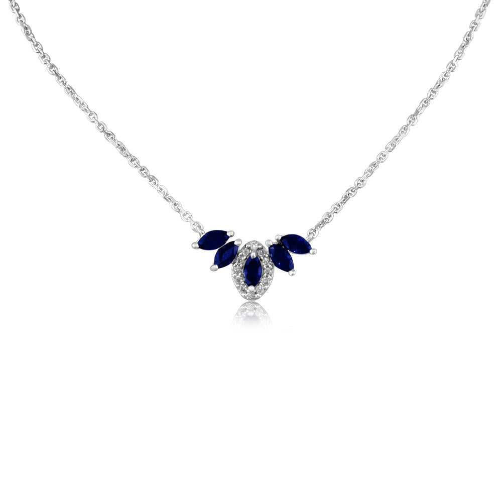 Inspired Sapphires Necklace - Colored Stone Necklace