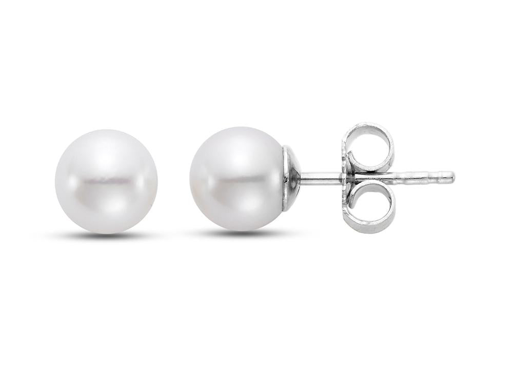 Stud Pearl Earrings - Pearl Earrings