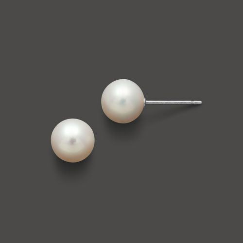 Stud Pearl Earrings - Pearl Earrings