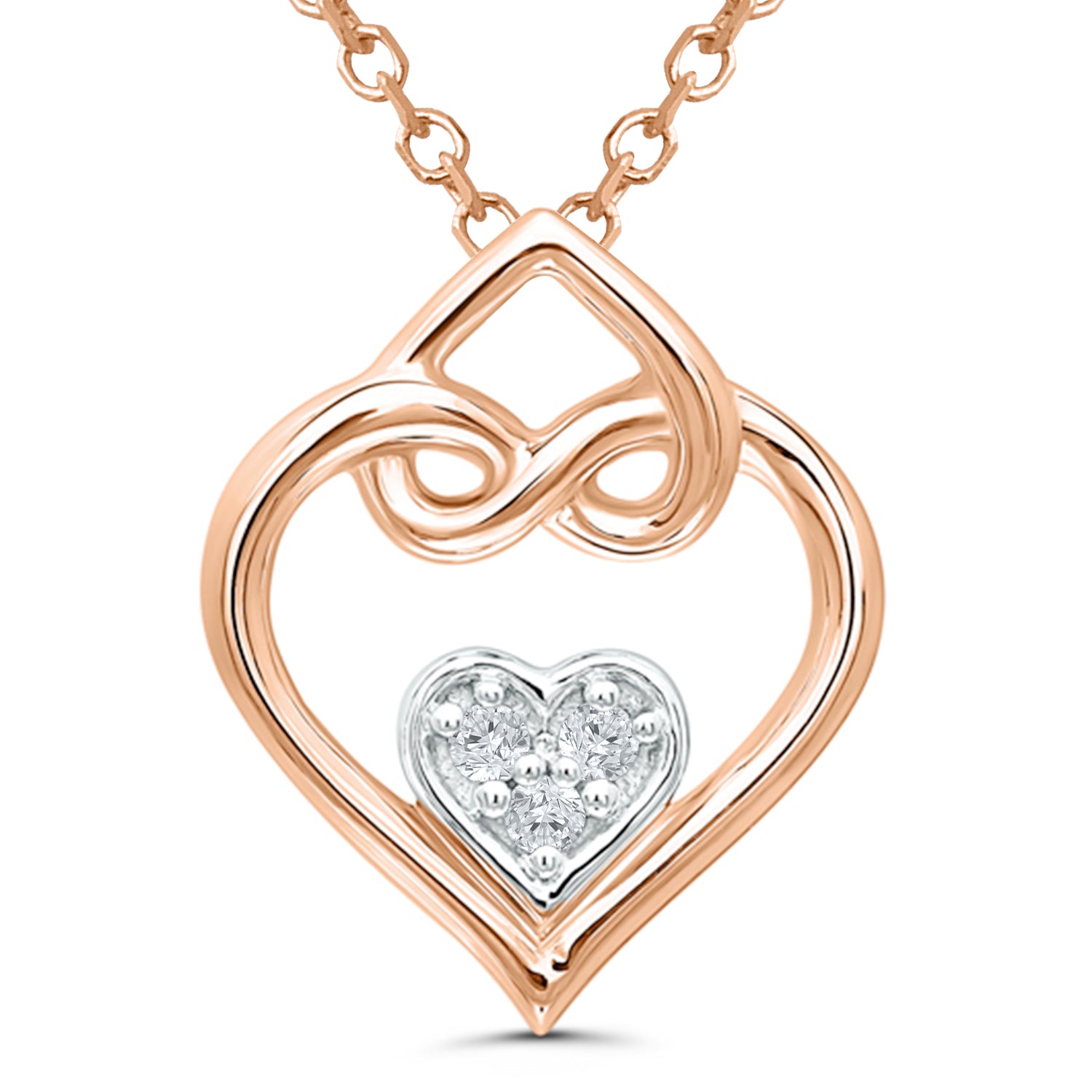 Heart Diamond Necklace - Diamond Necklaces