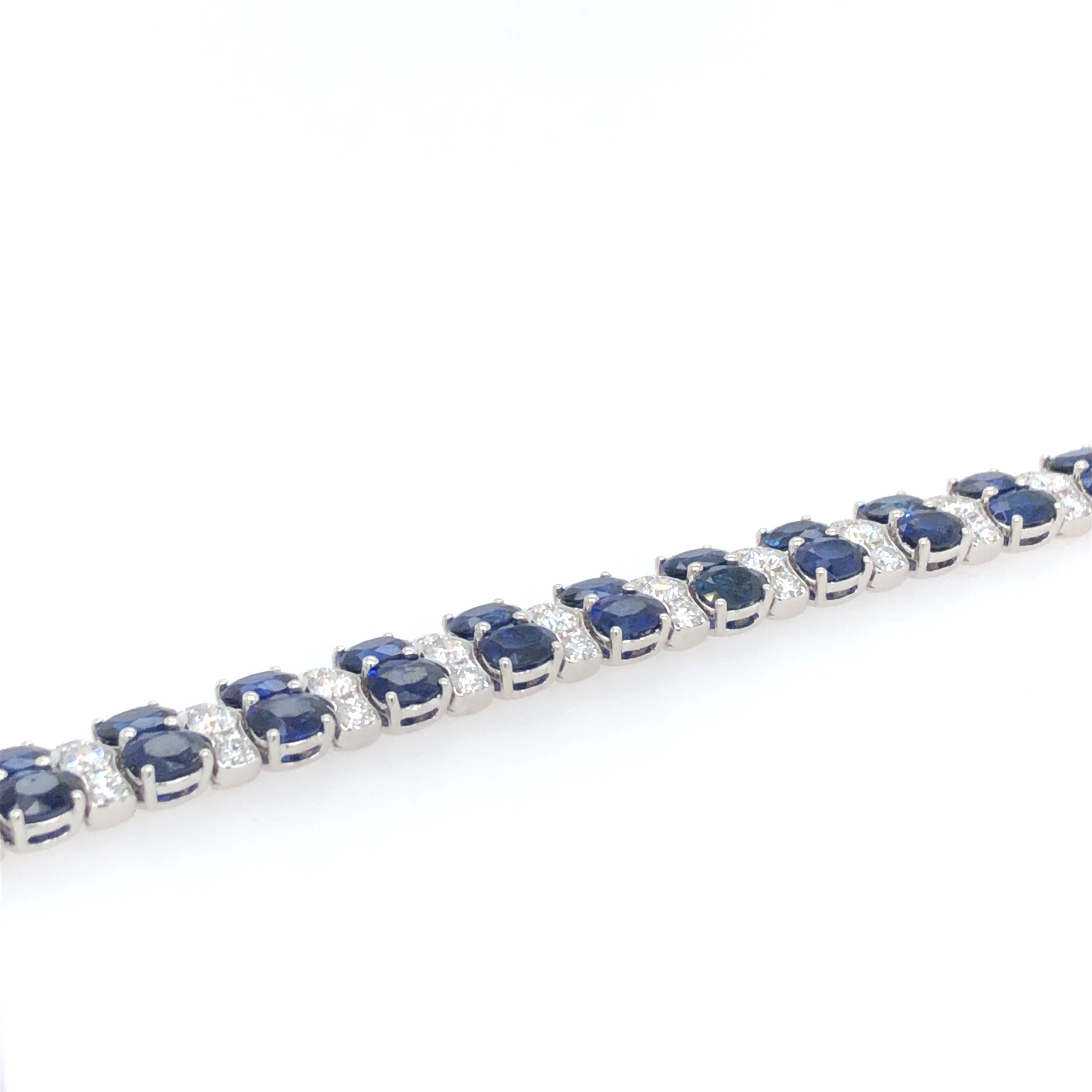 In Line Sapphires Bracelet - Colored Stone Bracelets
