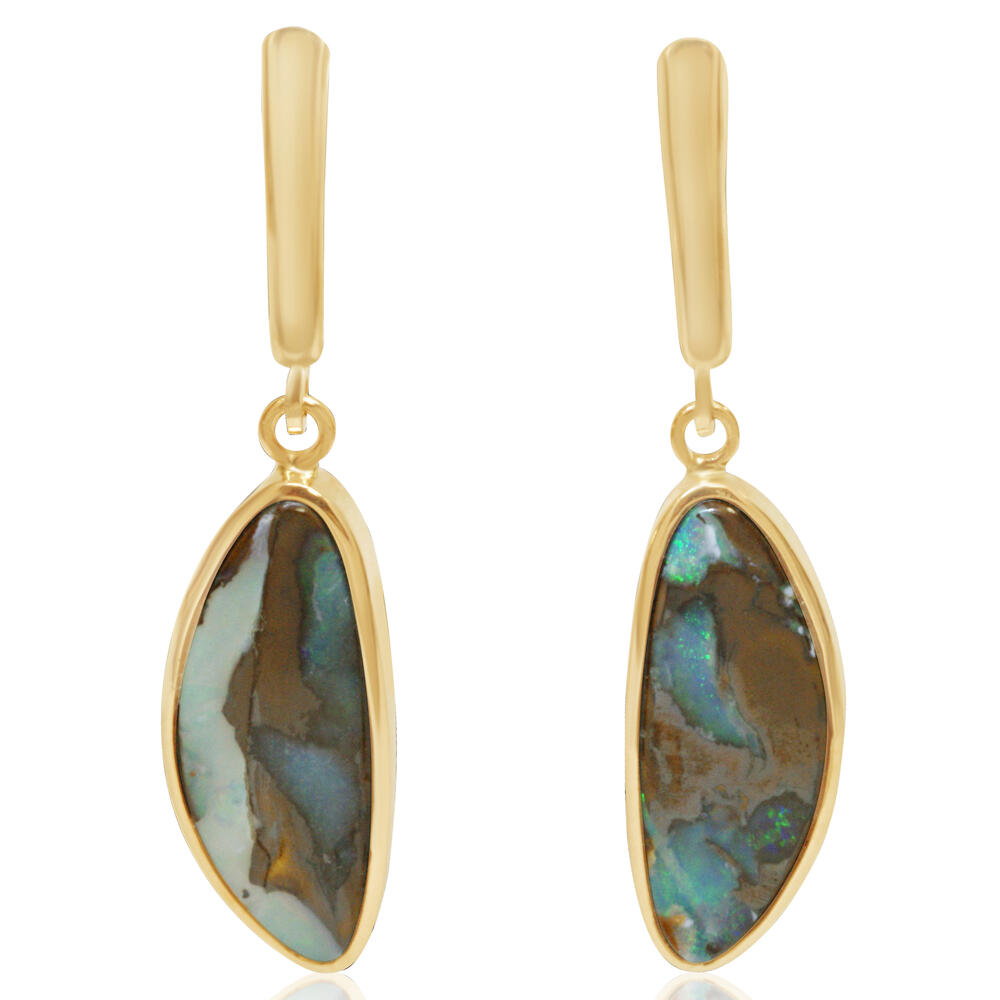 Drop Opals Earring - Colored Stone Earrings
