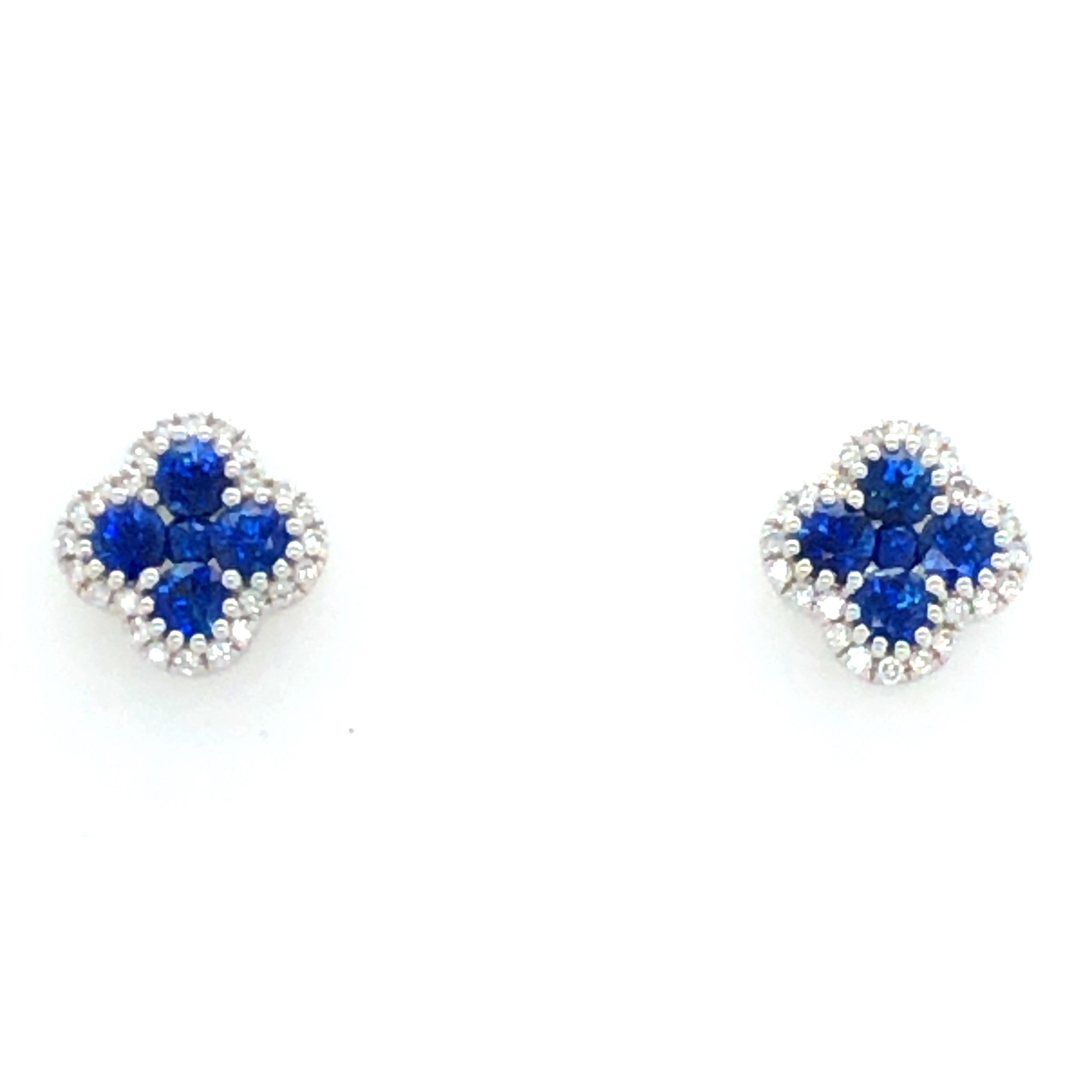 Stud Diamonds Earring - Colored Stone Earrings