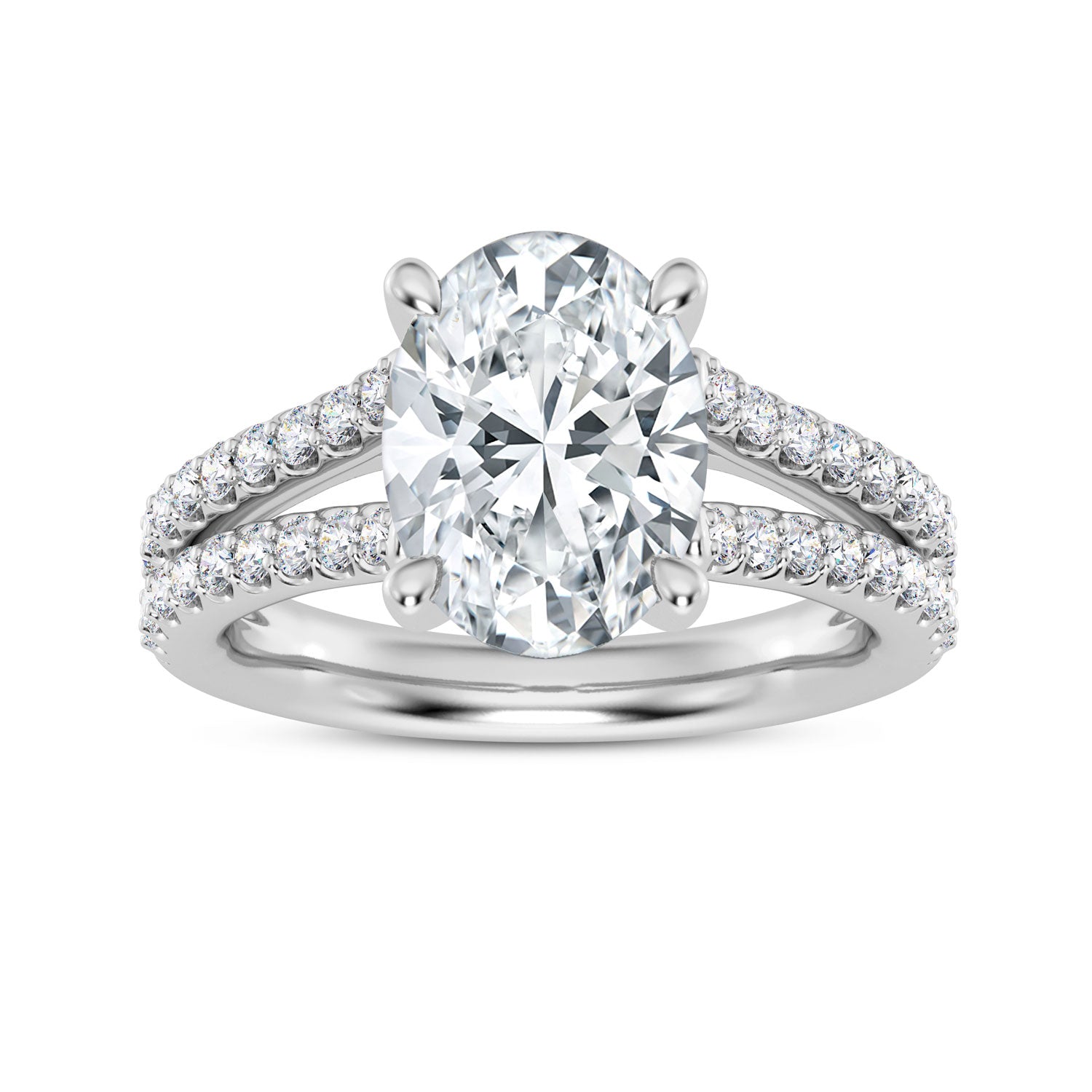 Lady's Polish Ring Round G/H VS1 Diamonds