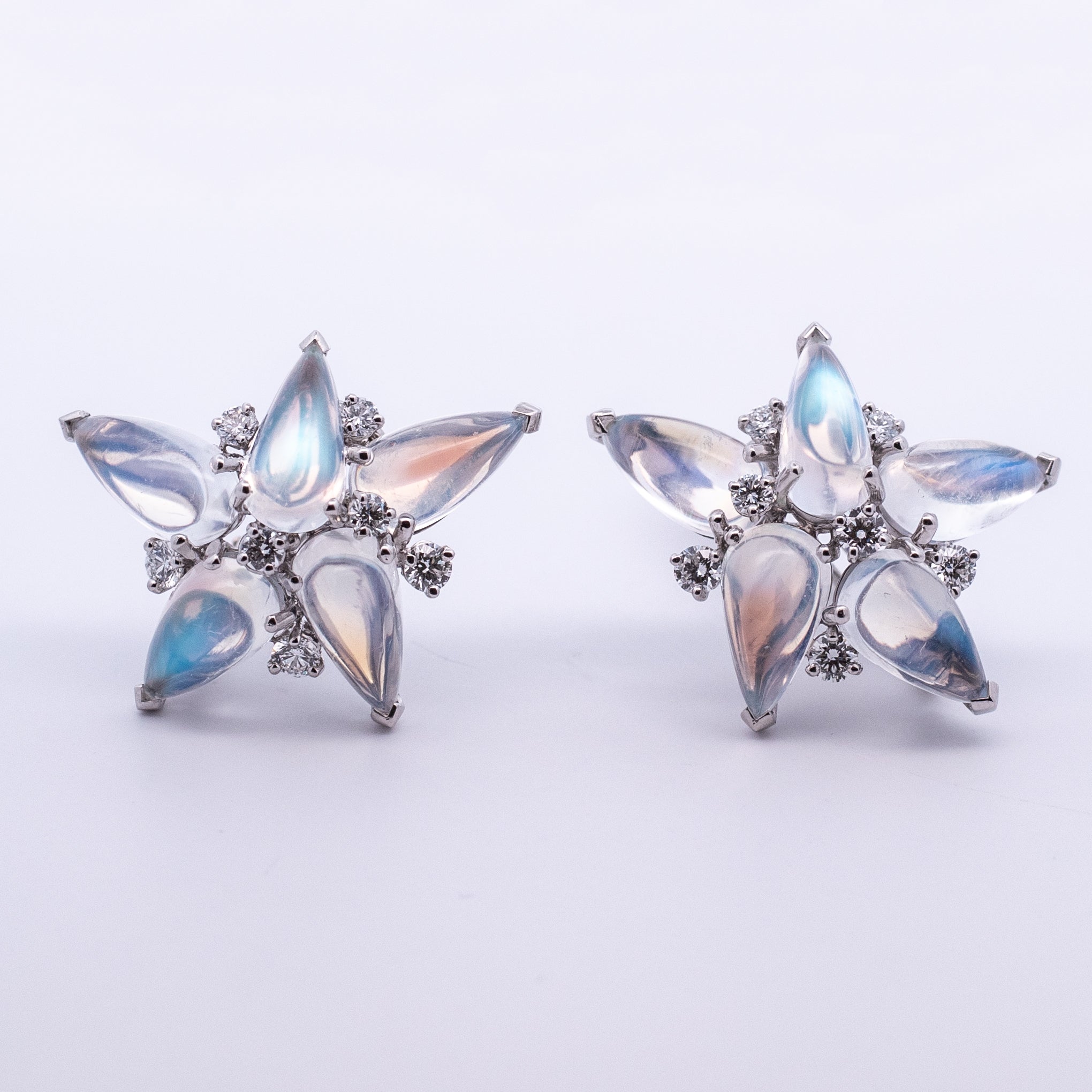 Drop Moonstones Earring - Colored Stone Earrings