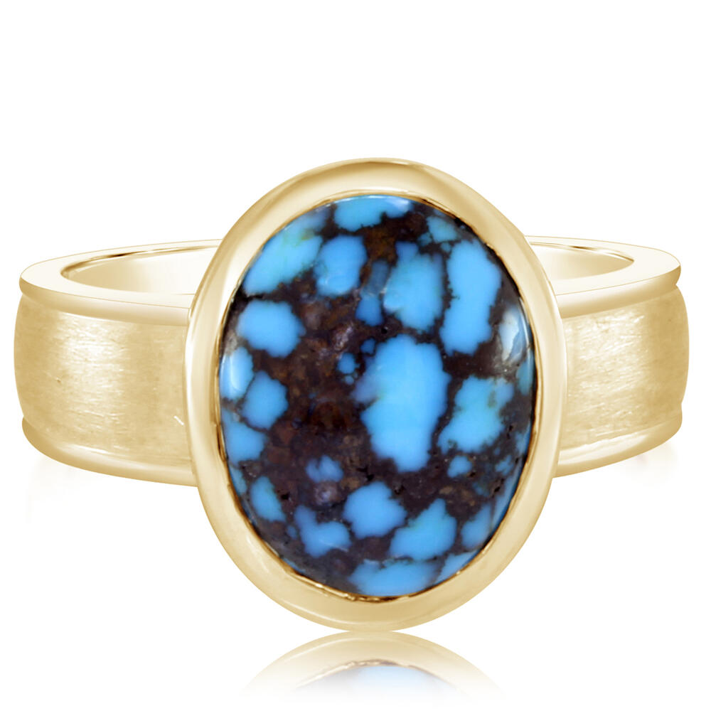 Inspired Turquoise Ring - Colored Stone Rings - Womens