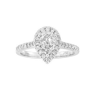 Halo Classic New Born Engagement Ring - Diamond Engagement Rings - New Born Created