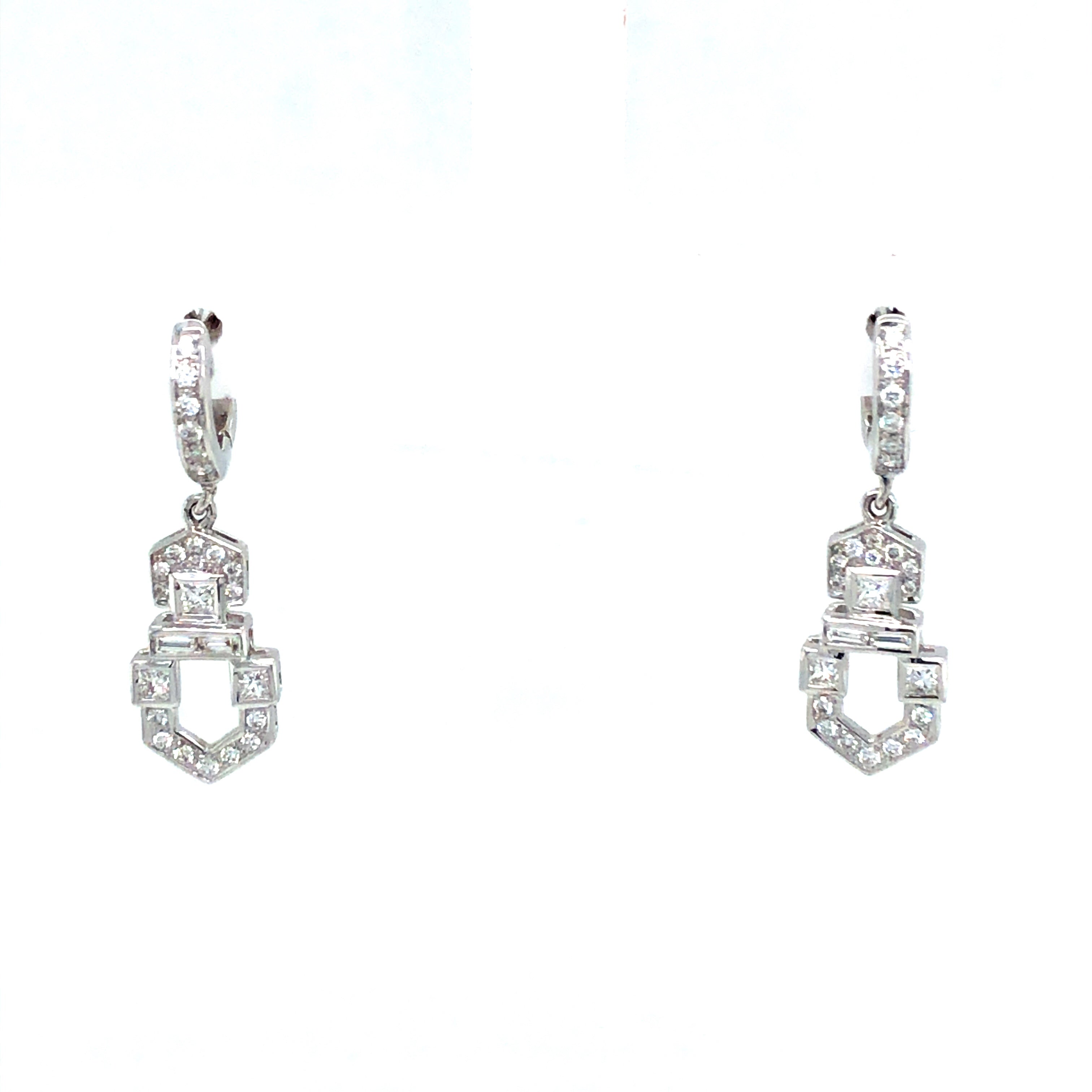 Dangle Diamond Earrings - Diamond Earrings