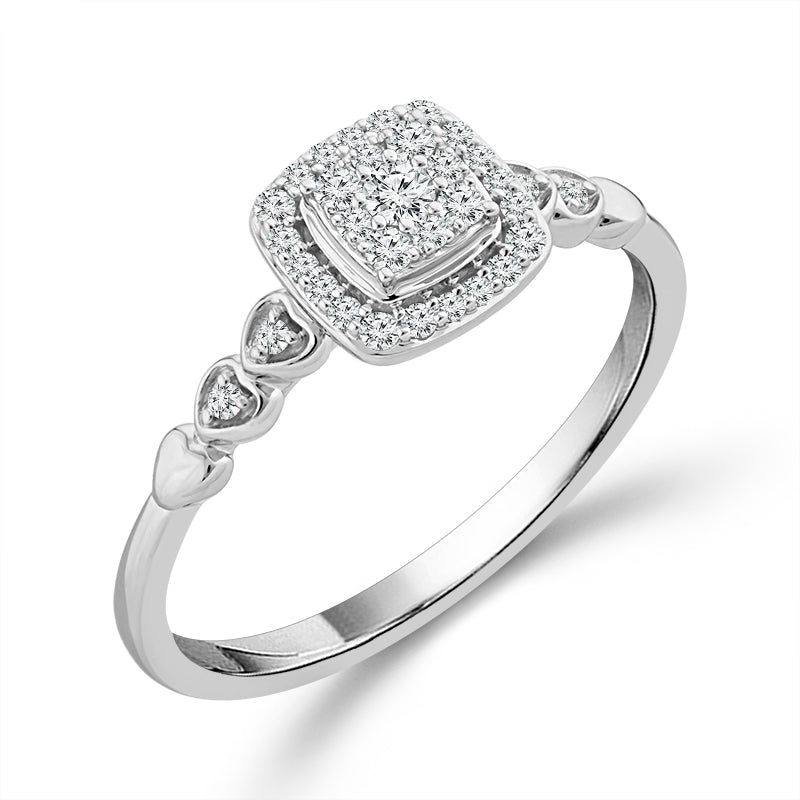 Halo Inspired Engagement Ring - Diamond Engagement Rings