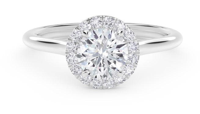 Halo Classic Engagement Ring - Diamond Engagement Rings