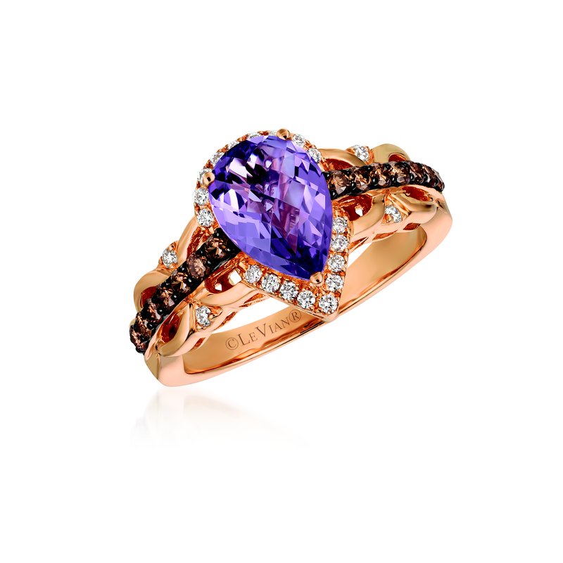 Inspired Amethyst Ring - Colored Stone Rings - Womens