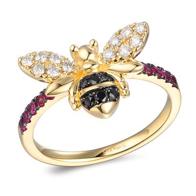Inspired Diamonds Ring - Colored Stone Rings - Womens