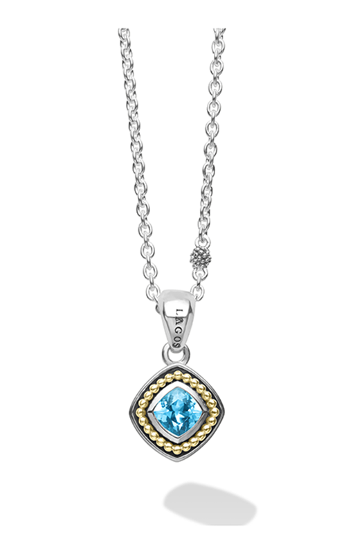 Classic Blue Topaz Necklace - Colored Stone Necklace