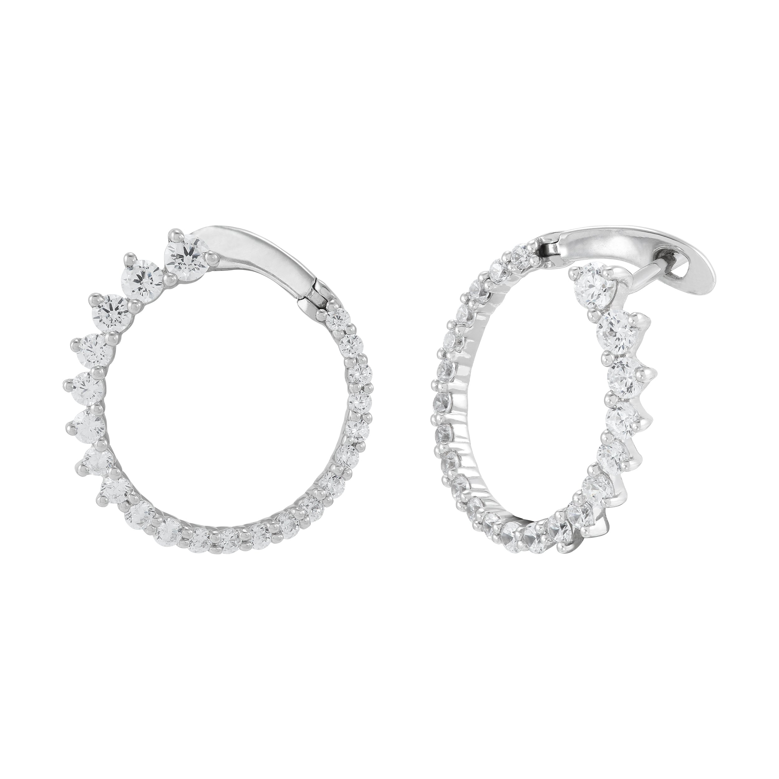 Hoop New Born Diamond Earrings - Diamond Earrings - New Born Created