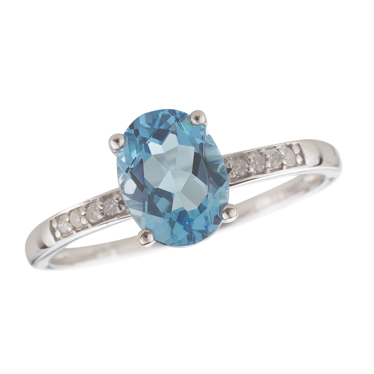 Classic Topaz Ring - Colored Stone Rings - Womens