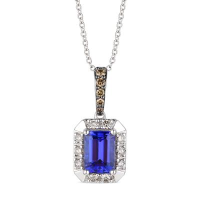 Inspired Tanzanite Necklace - Colored Stone Necklace