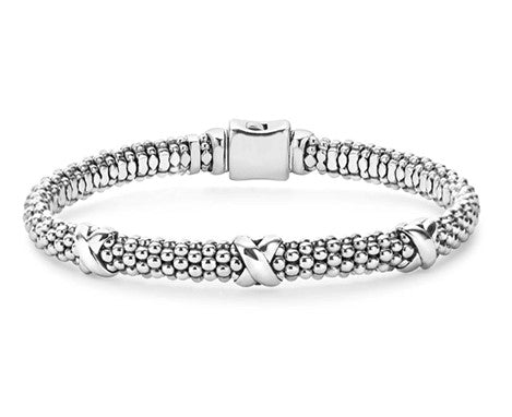 Beaded Silver Bracelet - Sterling Silver Bracelets