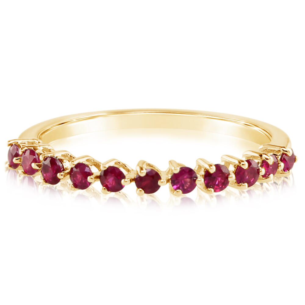 Classic Treated Rubies Ring - Colored Stone Rings - Womens