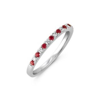 Classic Rubies Ring - Colored Stone Rings - Womens