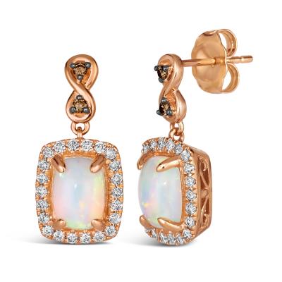 Dangle Diamonds Earring - Colored Stone Earrings