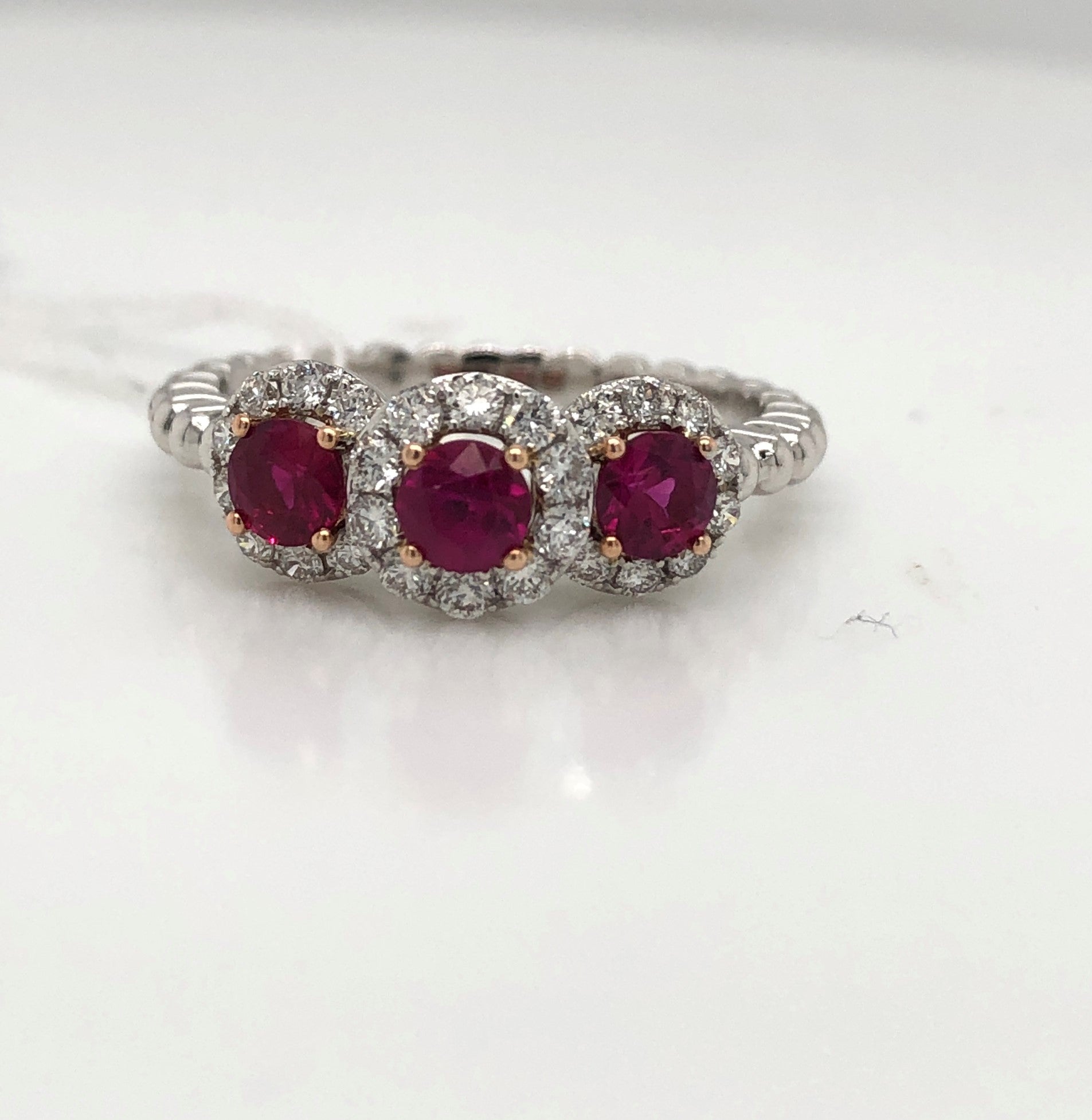 Inspired Rubies Ring - Colored Stone Rings - Womens
