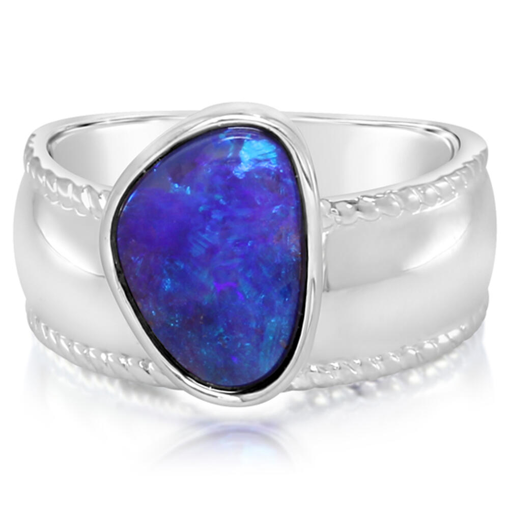 Inspired Opal Ring - Colored Stone Rings - Womens