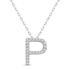Initial Diamond Necklace - Diamond Necklaces