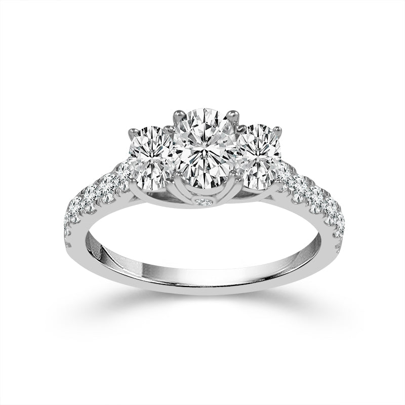 3 Stone Engagement Ring - Diamond Engagement Rings