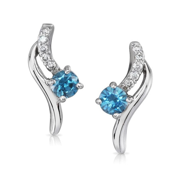 Drop Diamonds Earring - Colored Stone Earrings