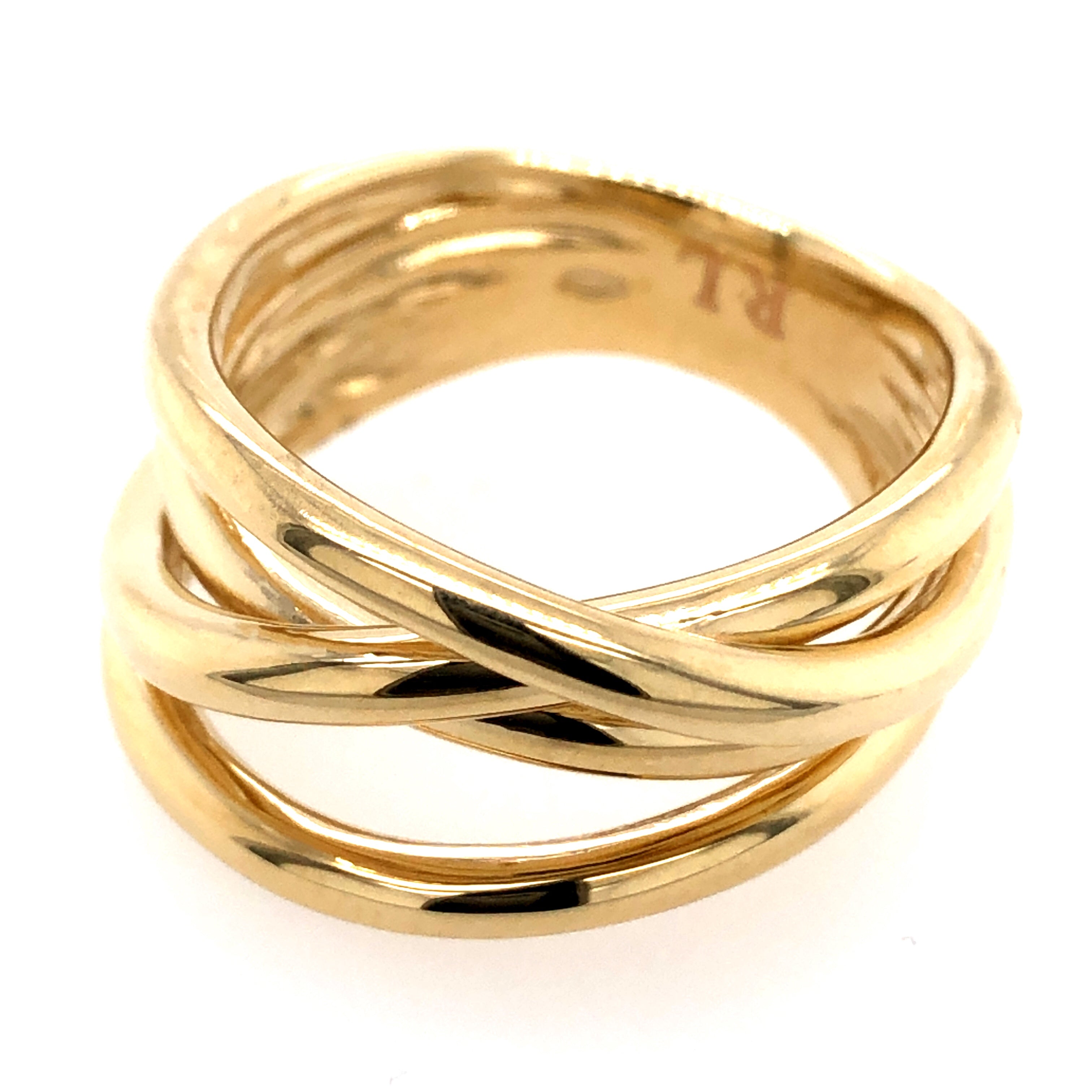 Entwined Fashion Ring - Gold Fashion Rings - Womens
