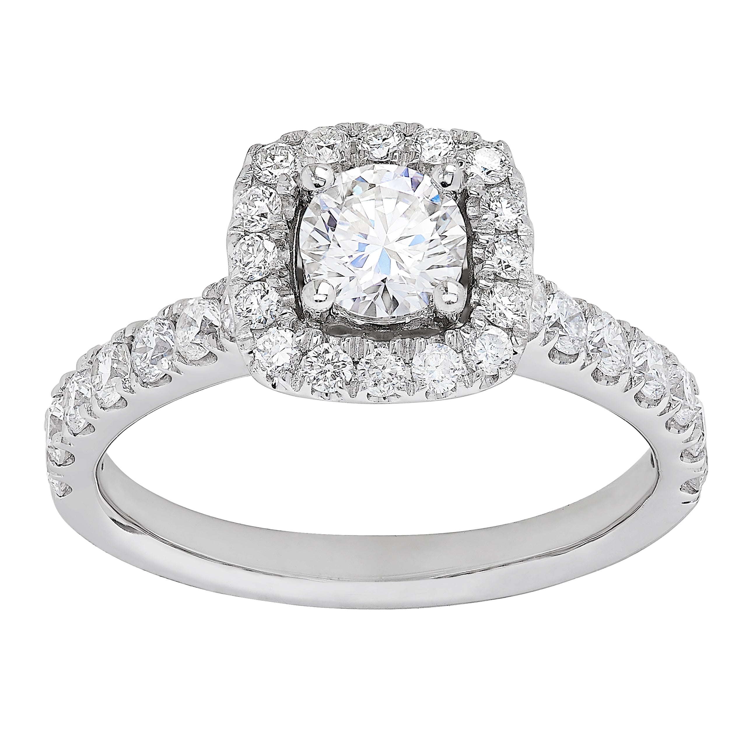 Halo Classic New Born Engagement Ring - Diamond Engagement Rings - New Born Created