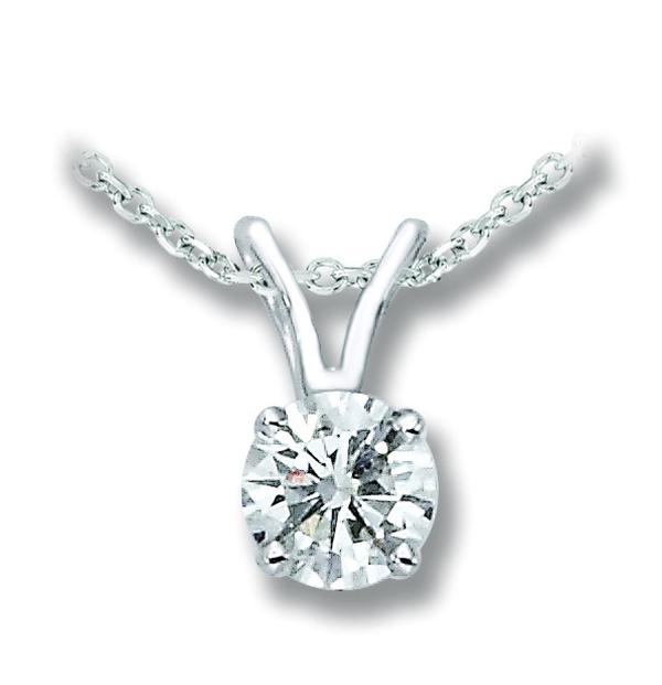 Classic Solitaire Necklace Diamond Solitaire Necklace - Diamond Solitaire Pendants- Program
