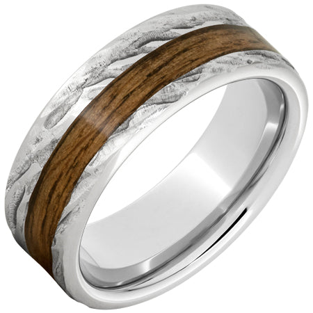 Inlayed Men's Wedding Ring - Men's Wedding Rings