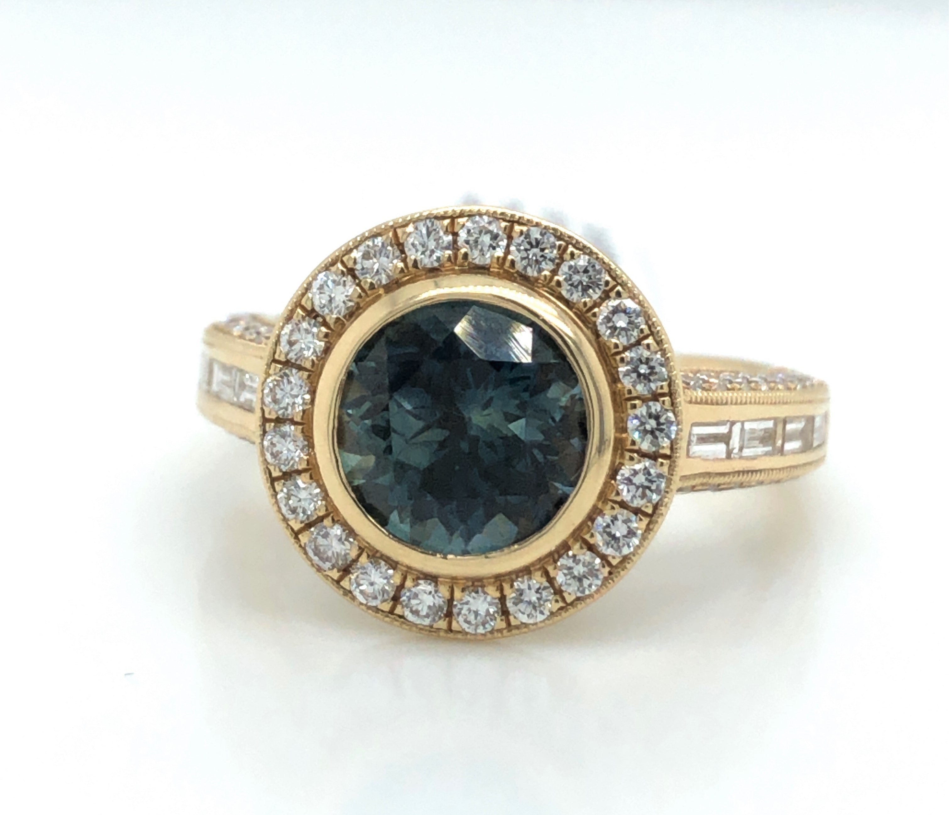Inspired Sapphire Ring - Colored Stone Rings - Womens
