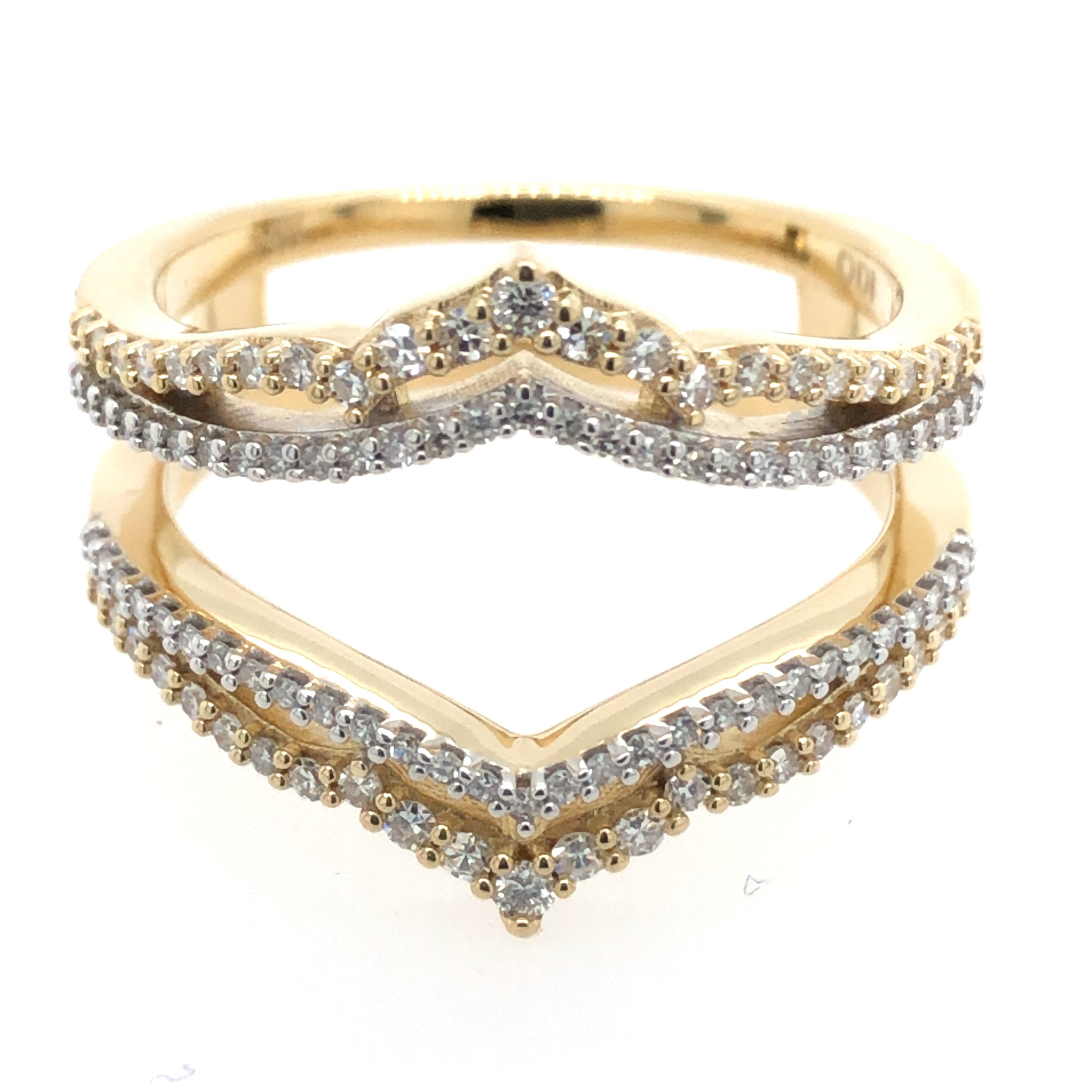 Ring Gaurd Wedding Band - Diamond Wedding Bands for Mountings