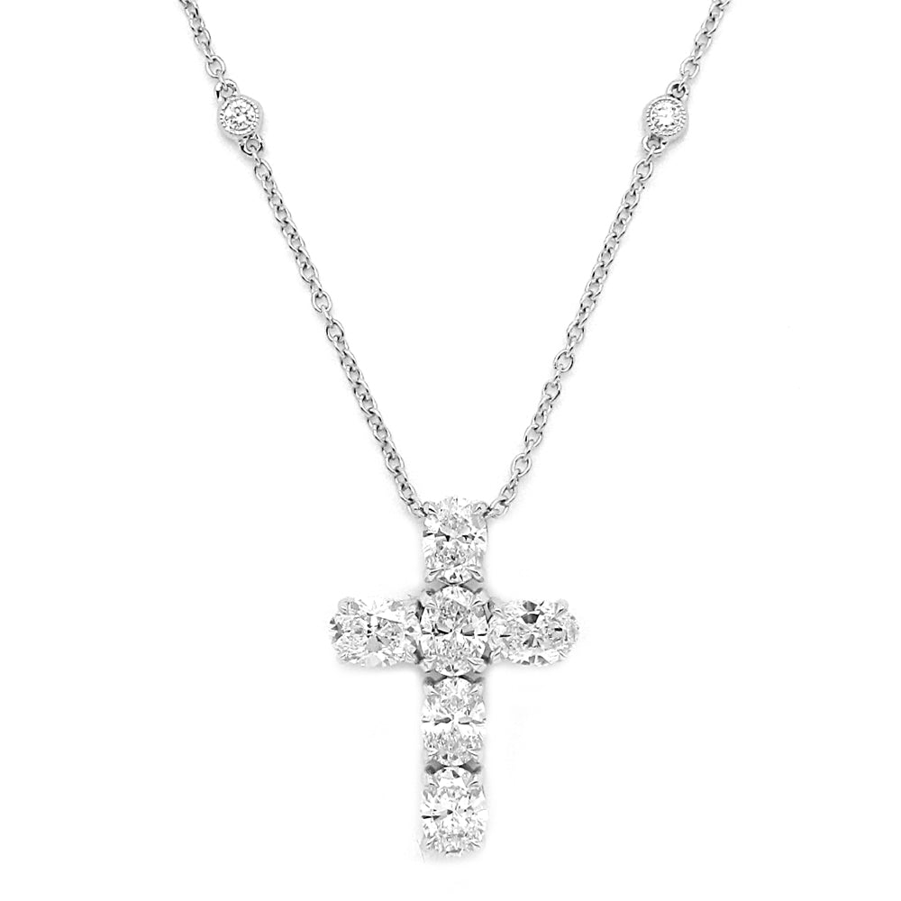 Cross Diamond Necklace - Diamond Necklaces