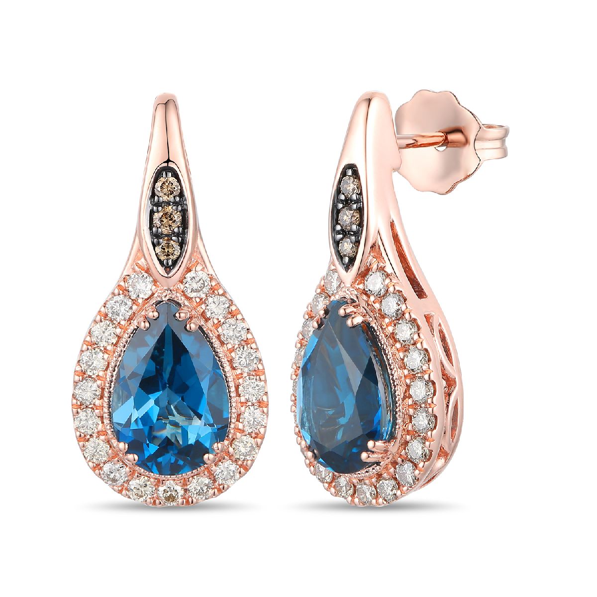 Drop Diamonds Earring - Colored Stone Earrings