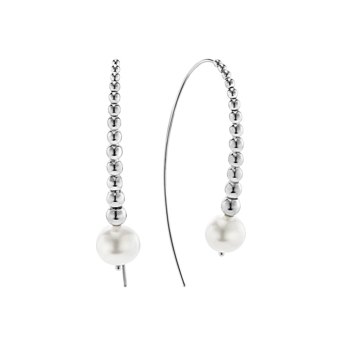 Threader Pearl Earrings - Pearl Earrings