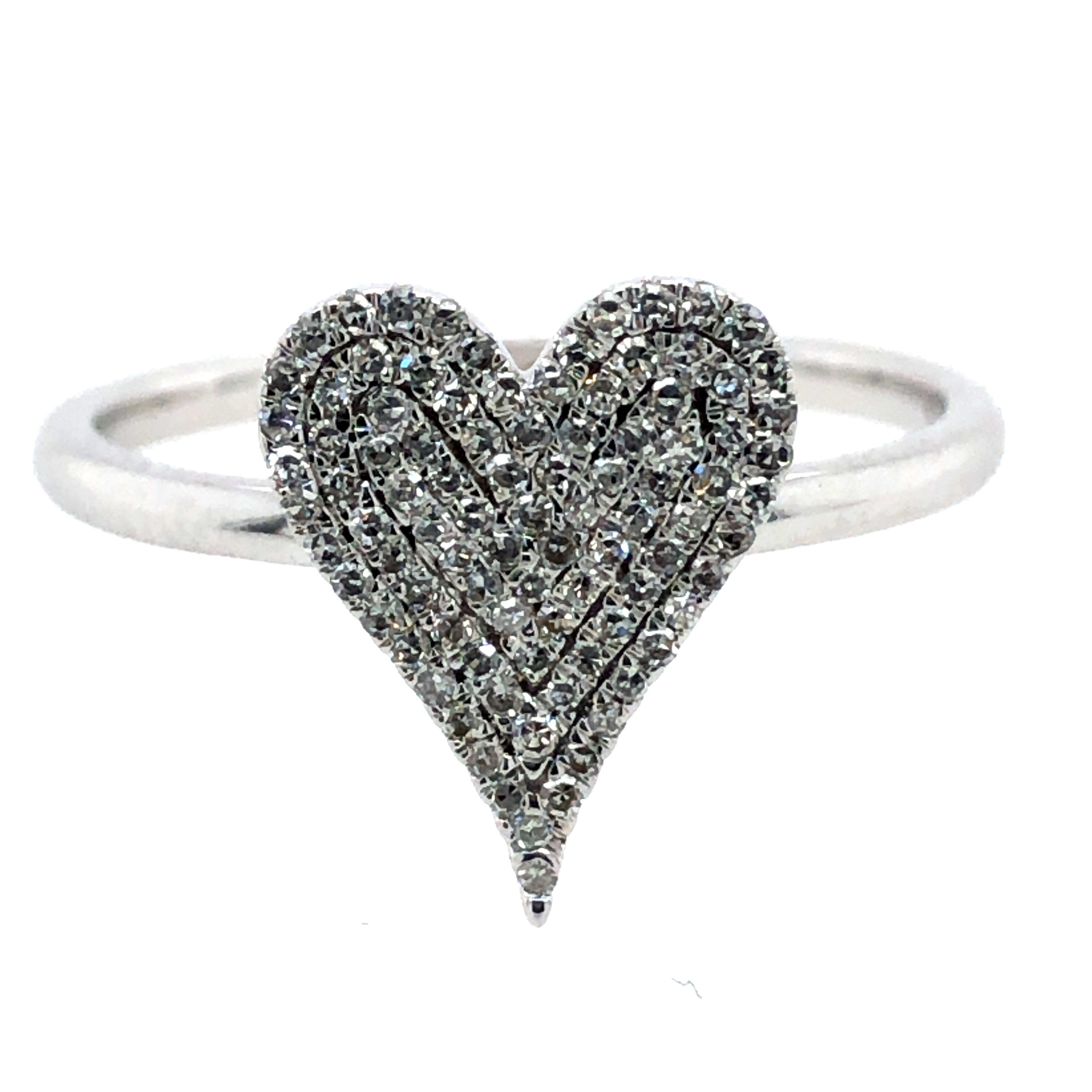 Heart Diamond Fashion Ring - Diamond Fashion Rings - Womens
