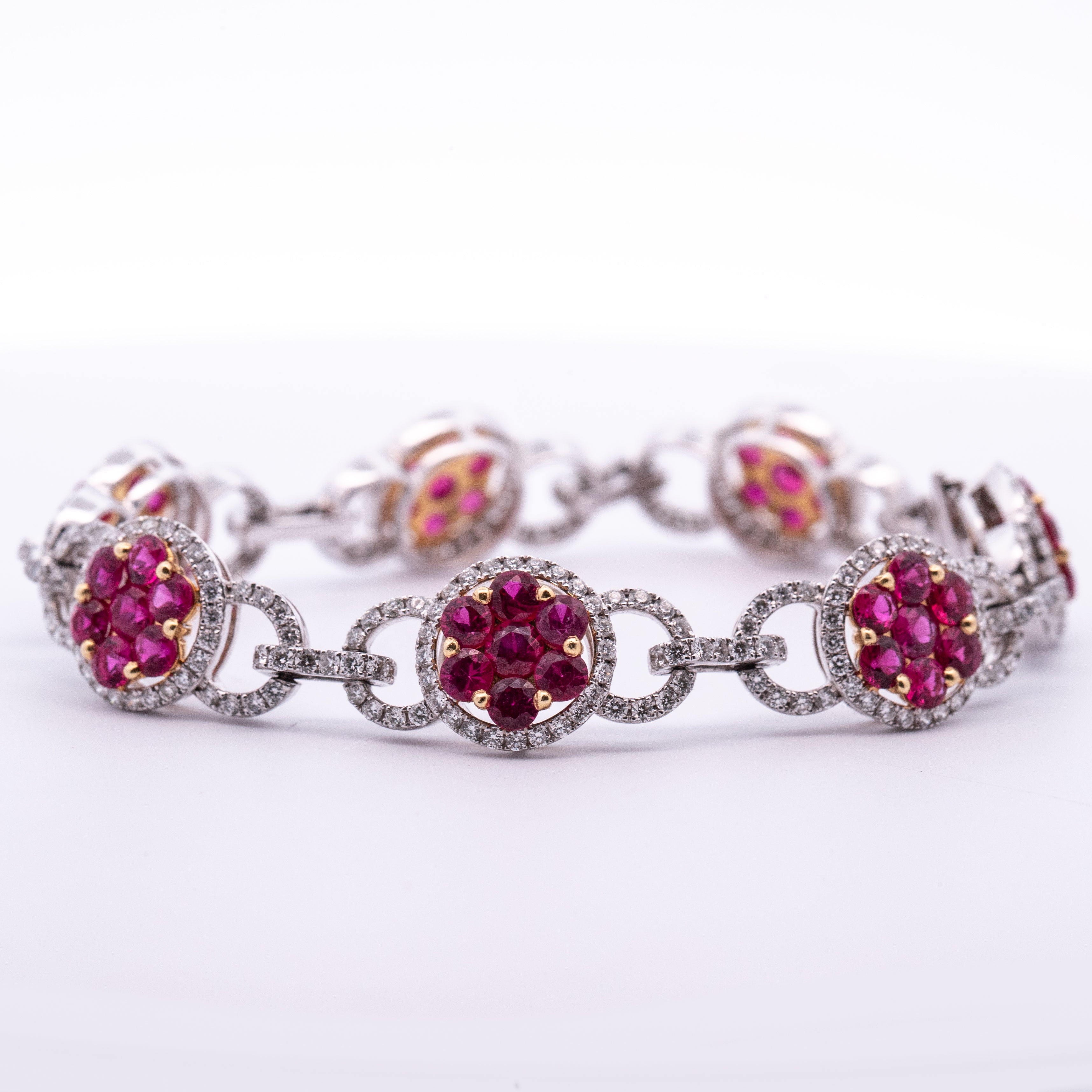 Link Rubies Bracelet - Colored Stone Bracelets