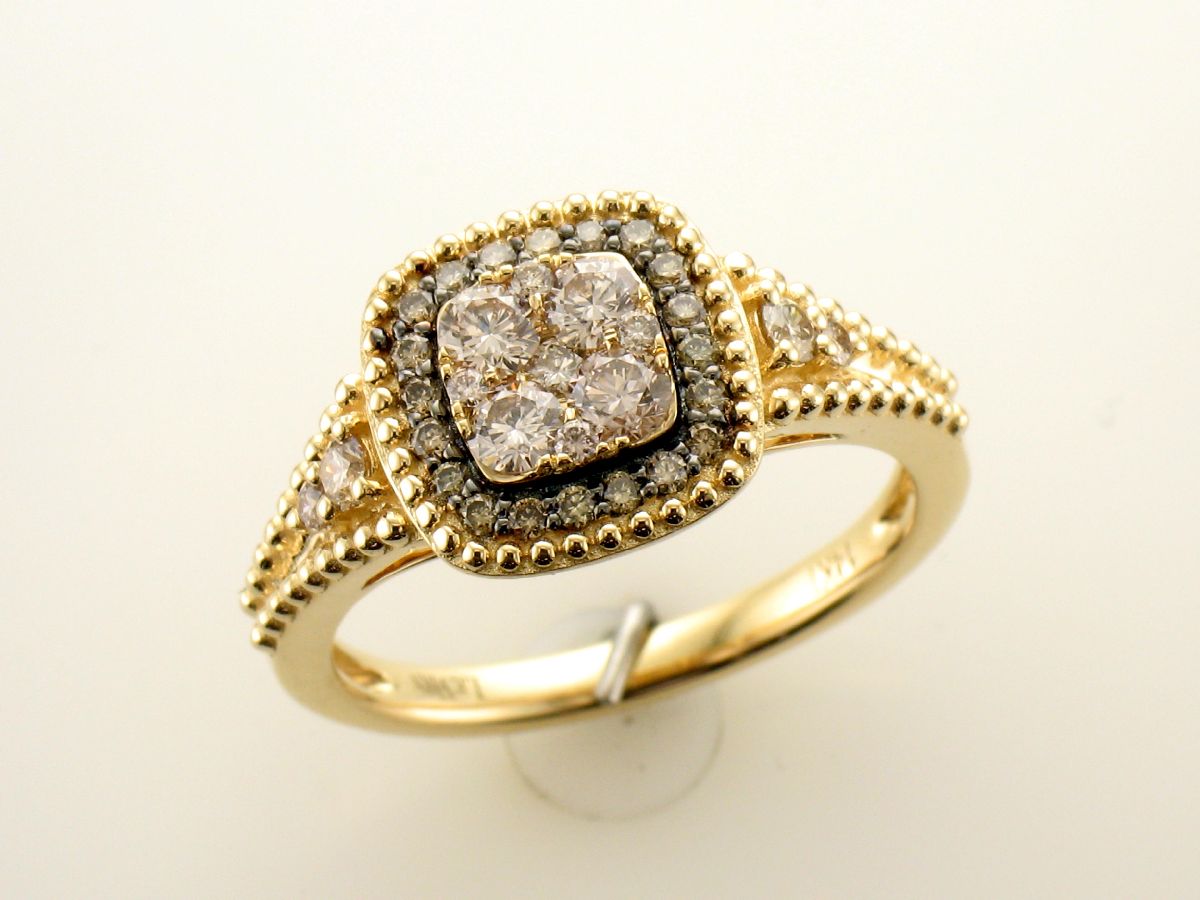 Cluster Diamond Fashion Ring - Diamond Fashion Rings - Womens