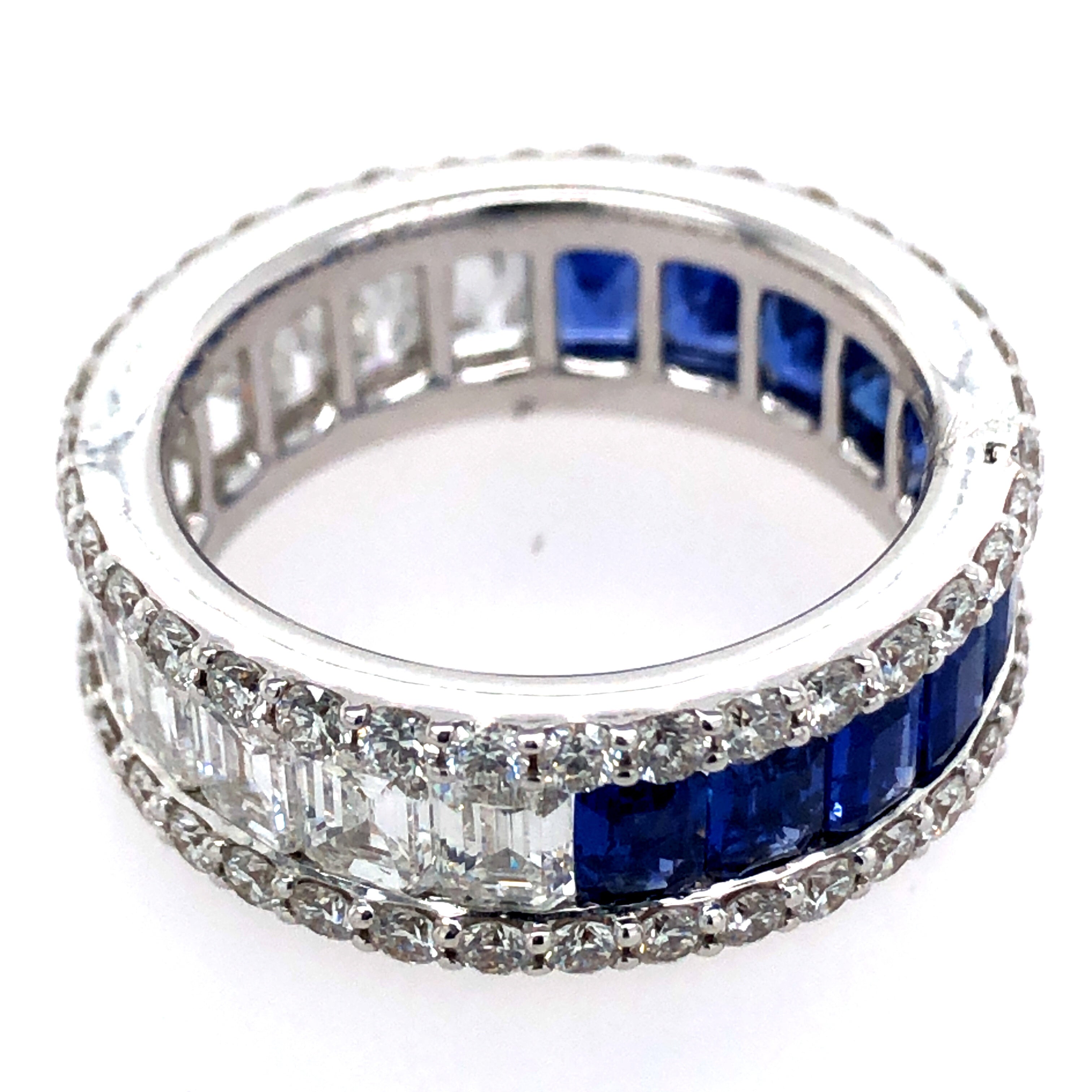 Radiant Sapphires Ring - Colored Stone Rings - Womens