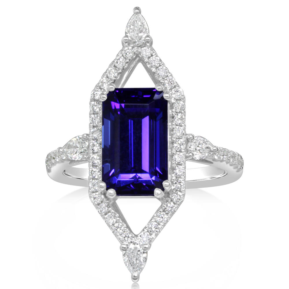 Inspired Tanzanite Ring - Colored Stone Rings - Womens