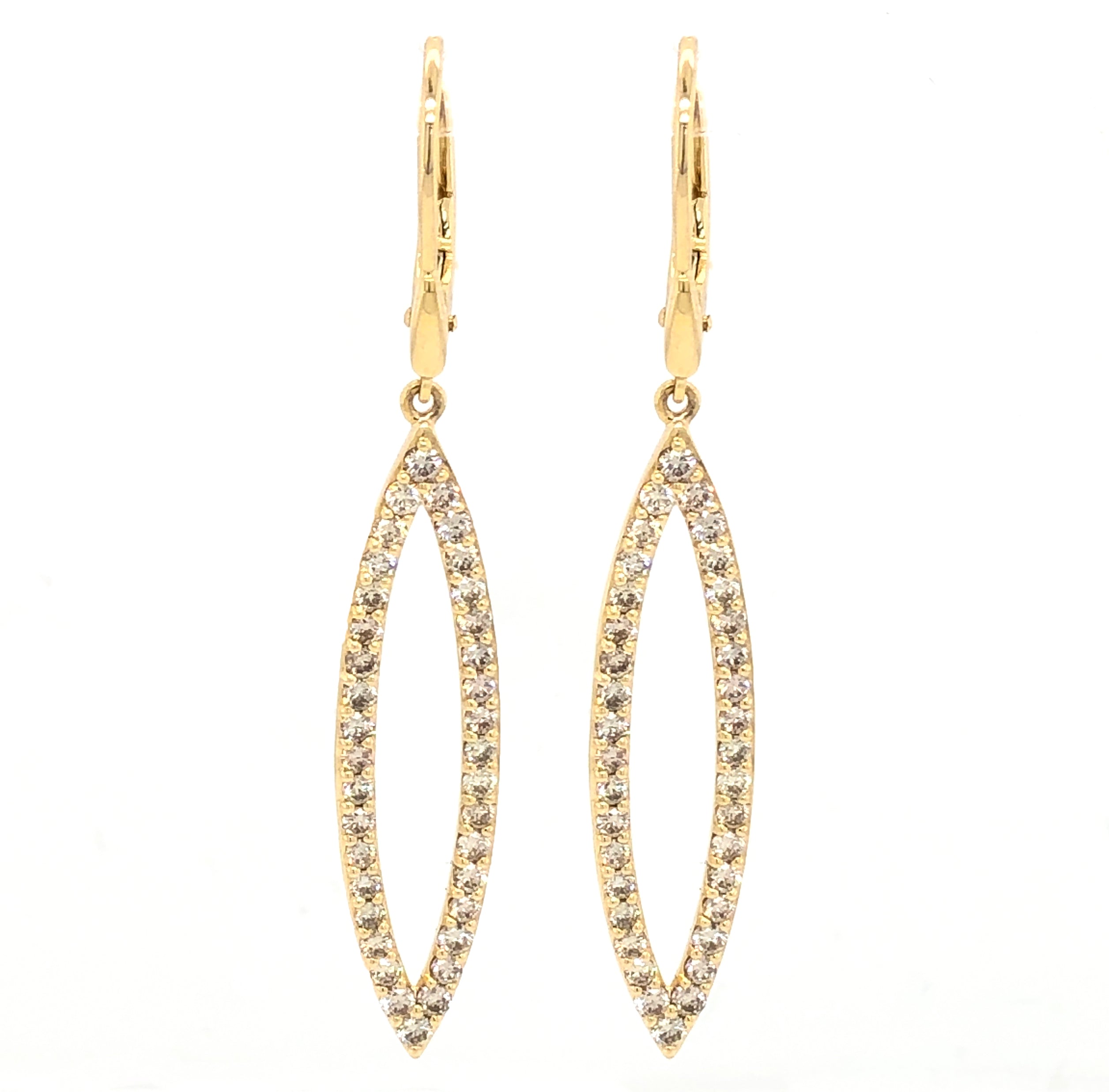 Dangle Diamond Earrings - Diamond Earrings