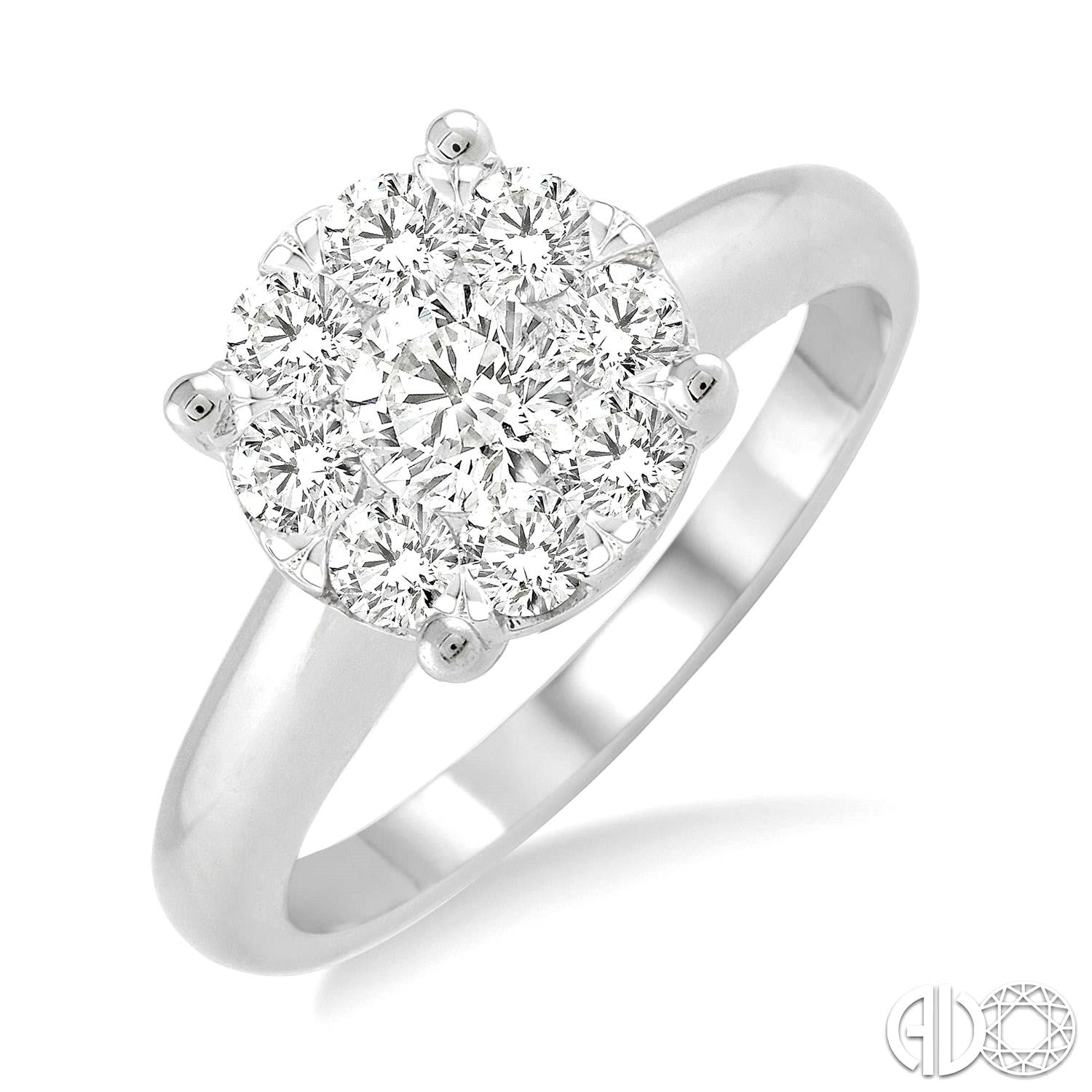 Cluster Inspired Engagement Ring - Diamond Engagement Rings