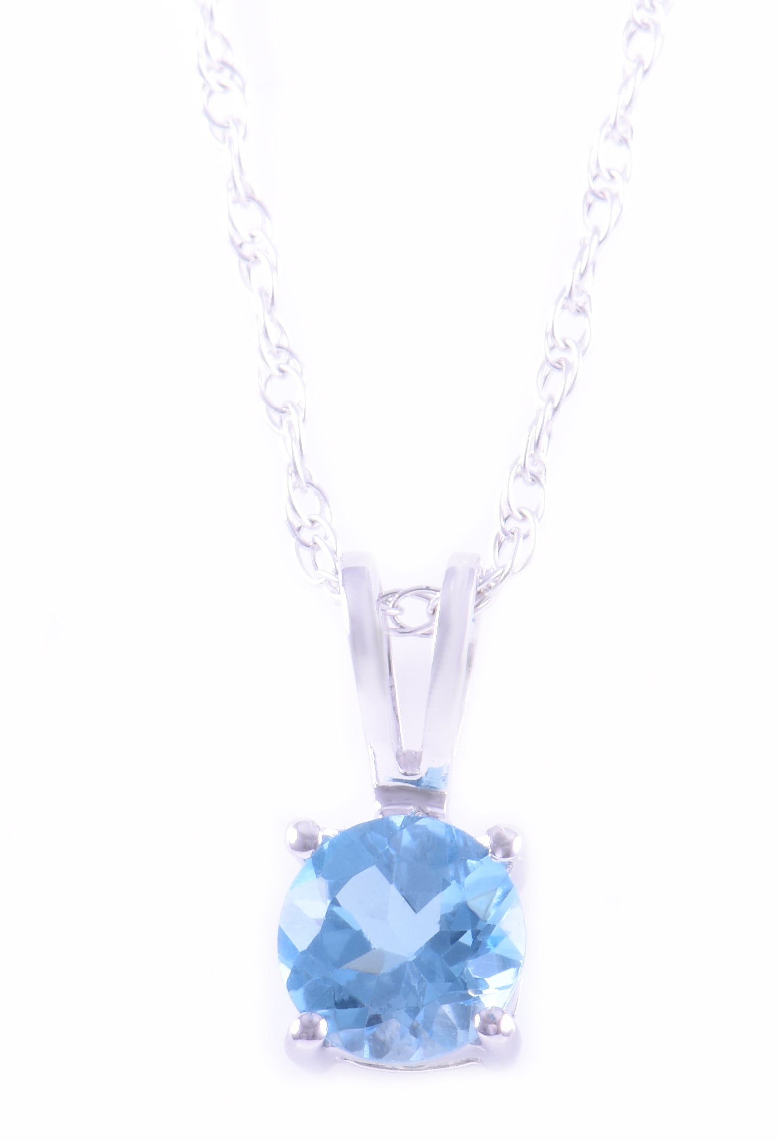 Classic Topaz Necklace - Colored Stone Necklace