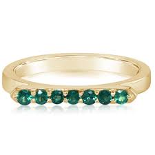Inspired Emeralds Ring - Colored Stone Rings - Womens