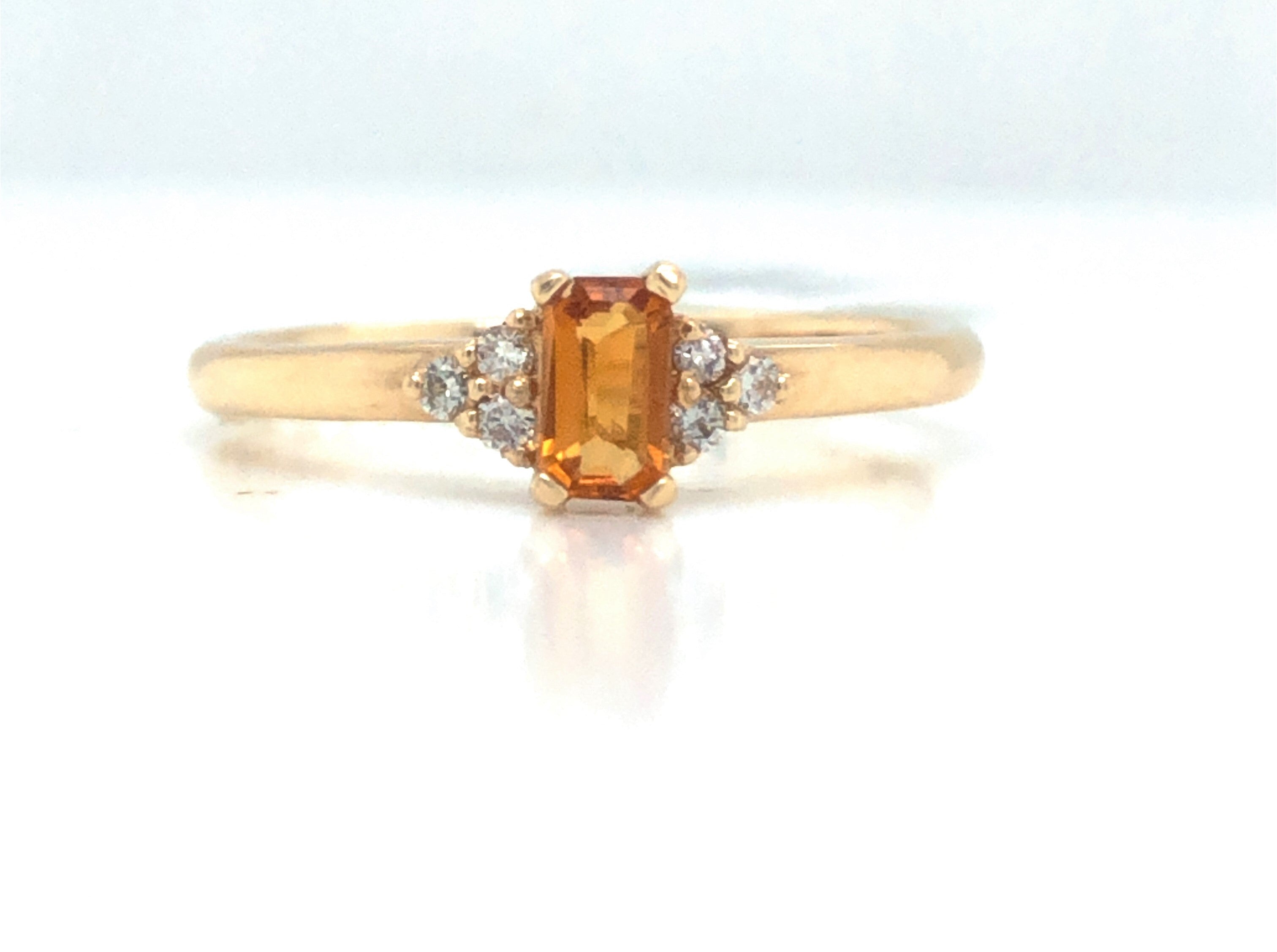 Inspired Citrine Ring - Colored Stone Rings - Womens
